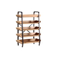 **Étagère en bois et métal avec 5 niveaux de rangement**
